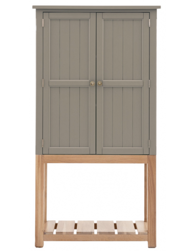 Eton Vitrineskab Egetræ Mdf H170 Grå
