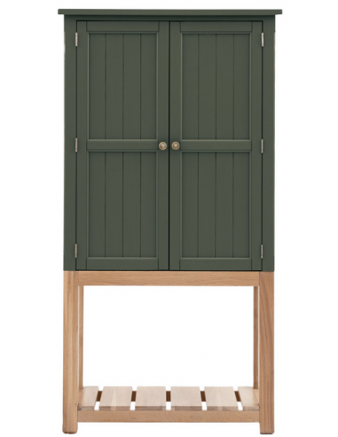 Eton Vitrineskab Egetræ Mdf H170 Mosgrøn