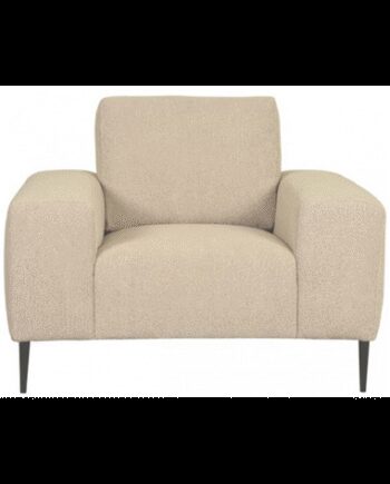 Ferraro Lænestol Metal Boucl Polyester 112 Sort Sand