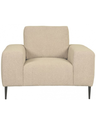 Ferraro Lænestol Metal Boucl Polyester 112 Sort Sand
