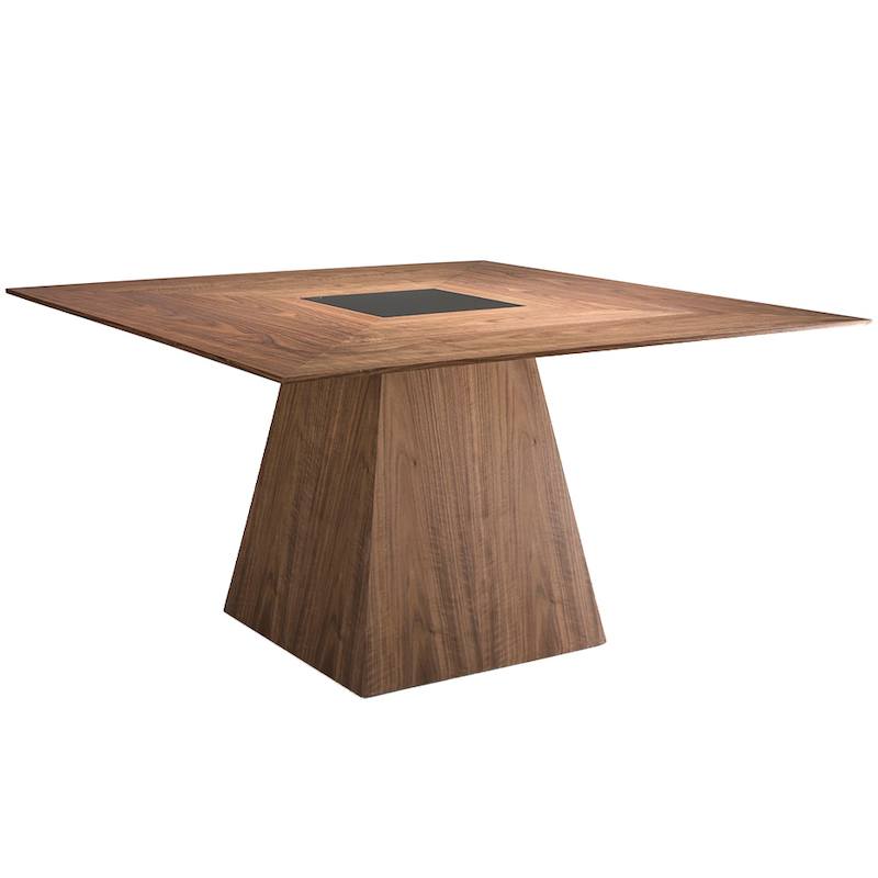 Firkantet Spisebord Valnød 150x150x79