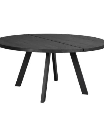 Fred Rundt Spisebord  160 160  Sort