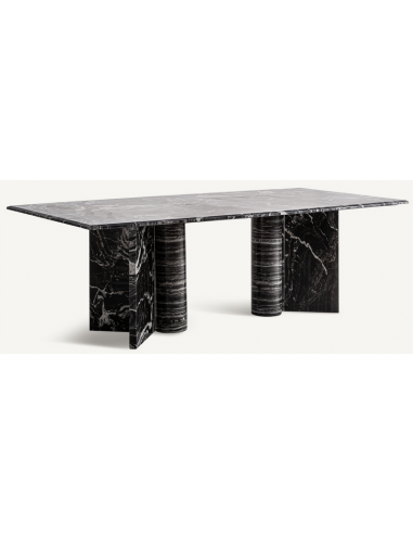 Gautby Spisebord Marmor 240 120 Sort Marmor