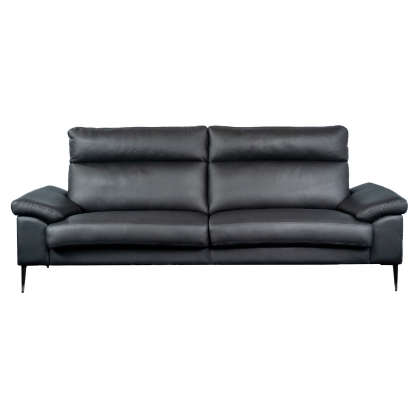 Grandiosa Sofa Personers Sofa Sort Læder