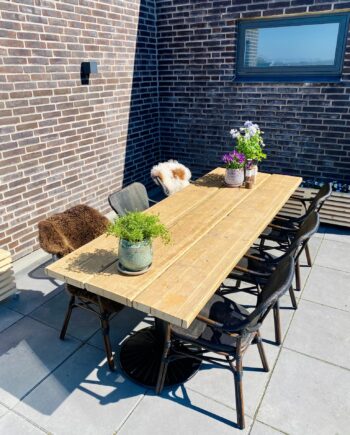 Havebord Genbrugsplanker  Fenris Stel  180