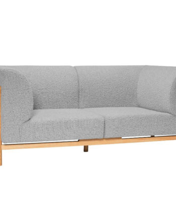 Hbsch Moment Personers Sofa Egetræ Grå Polsterstof 182x89x80