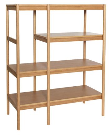 Hbsch Seize Reol Egetræ Mdf 120x42x140