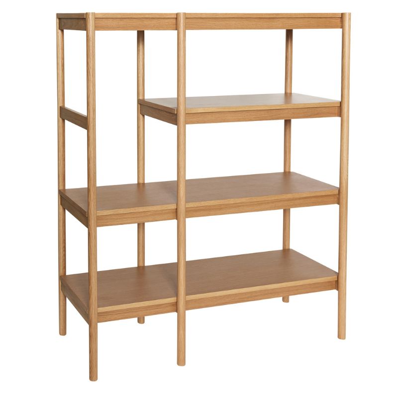 Hbsch Seize Reol Egetræ Mdf 120x42x140