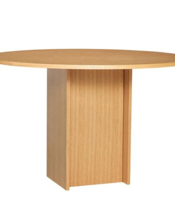 Hbsch Straight Spisebord Egetræsfiner Mdf ø120x75