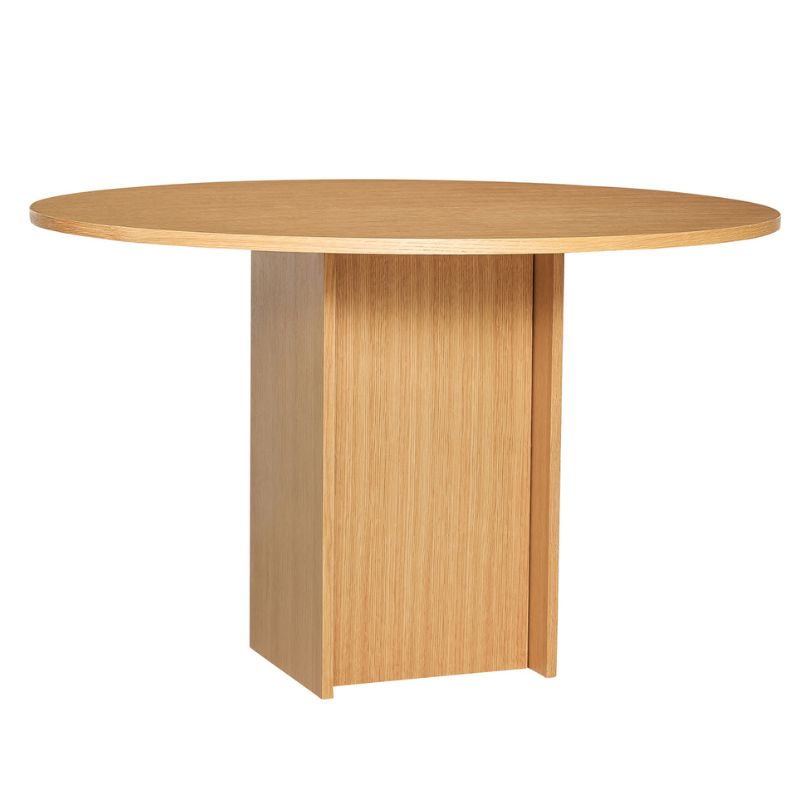 Hbsch Straight Spisebord Egetræsfiner Mdf ø120x75