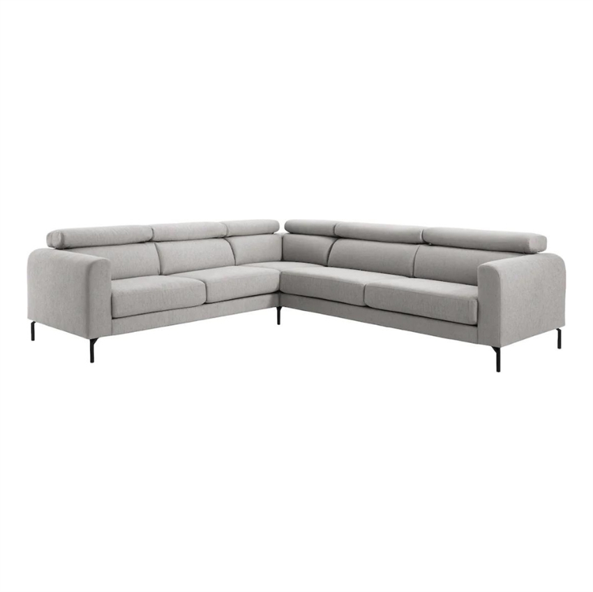 Helsinge Hjørnesofa  Lysegrå Stof