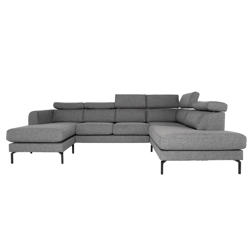 Helsinge Sofa Mørkegråt Stof Venstrevendt