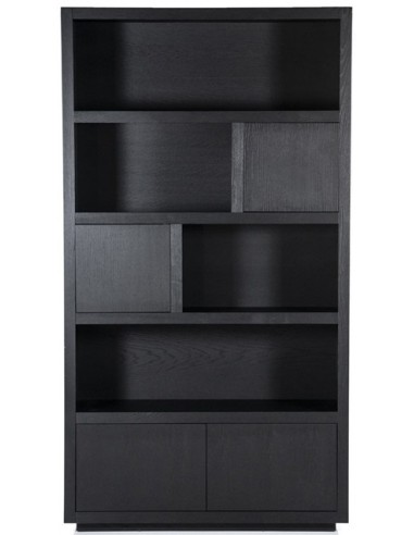Helsinki Vitrineskab Egetræ H220 B120 Sort