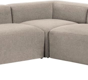 Hjørnesofa Kave Home Blok Serien Formet Sofa Pletafvisende Stof Beige 320x320 Moderne Nordisk Design Til Personer