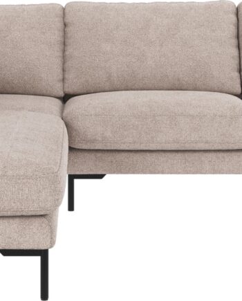 Hjørnesofa Rowico Corwin Venstrevendt Sofa Lysegrå Greg Polyster Metalben 266x226