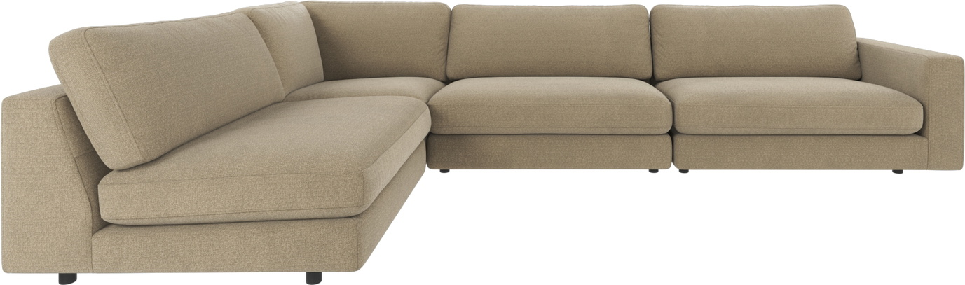 Hjørnesofa Rowico Duncan Mørk Beige Modulopbygget Sofa Slidstærkt Rita Stof Fsc Certificeret Ramme