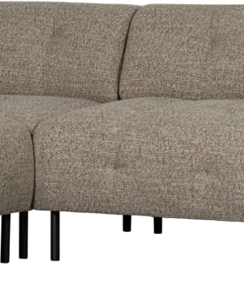 Hjørnesofa Venstrevendt Woood Lloyd Sofa Brun Groftvævet Polyester 205x267