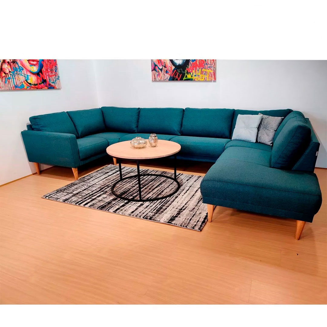Hjort Knudsen Napoli Sofa Lys Træben