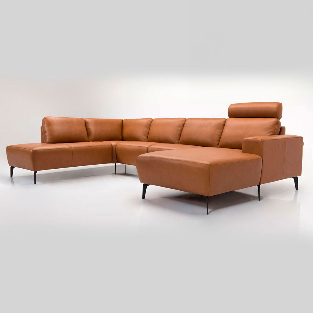 Hjort Knudsen Napoli Sofa Semianilin Læder Overalt