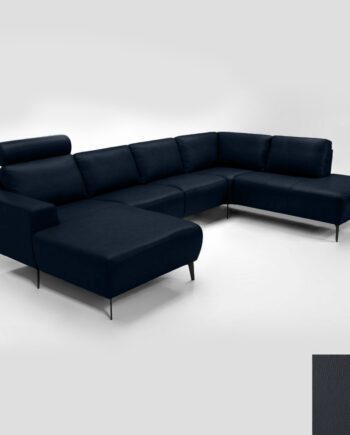 Hjort Knudsen Napoli Sofa Semianilin Læder Semianalin 316 Blue