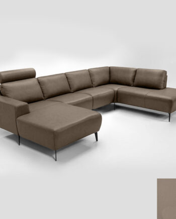 Hjort Knudsen Napoli Sofa Semianilin Læder Semianalin 312 Khaki
