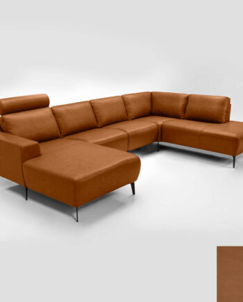 Hjort Knudsen Napoli Sofa Semianilin Læder Semianalin 376 Light Cognac