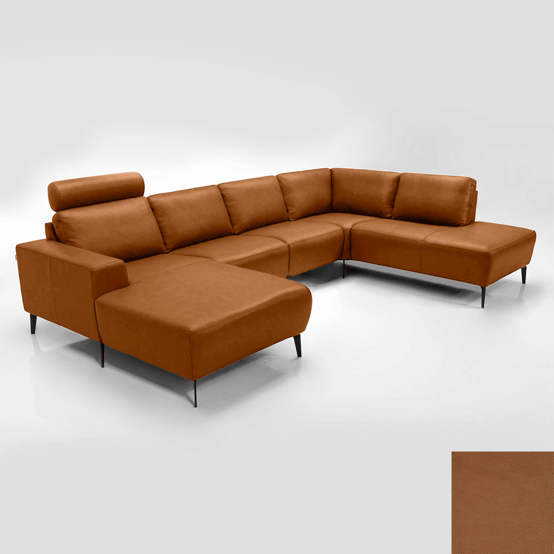 Hjort Knudsen Napoli Sofa Semianilin Læder Semianalin 376 Light Cognac