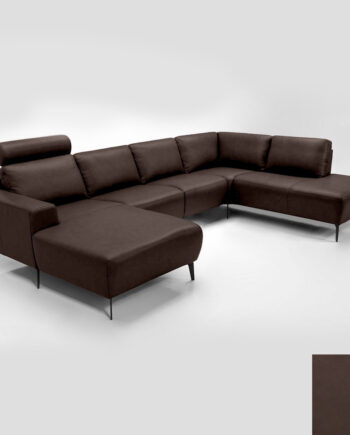 Hjort Knudsen Napoli Sofa Semianilin Læder Semianalin 320 Marrone