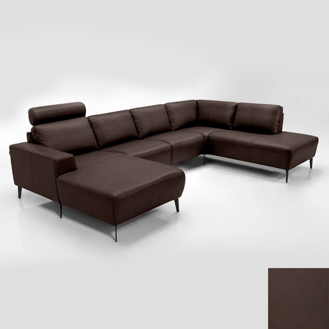 Hjort Knudsen Napoli Sofa Semianilin Læder Semianalin 320 Marrone