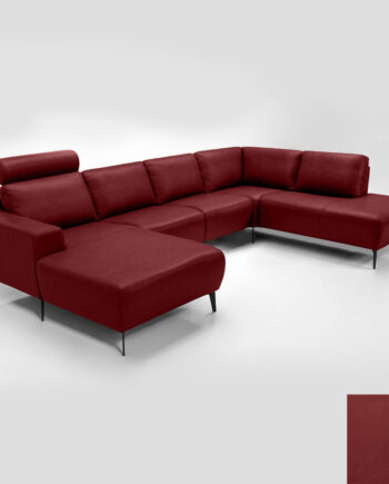 Hjort Knudsen Napoli Sofa Semianilin Læder Semianalin 315 Red