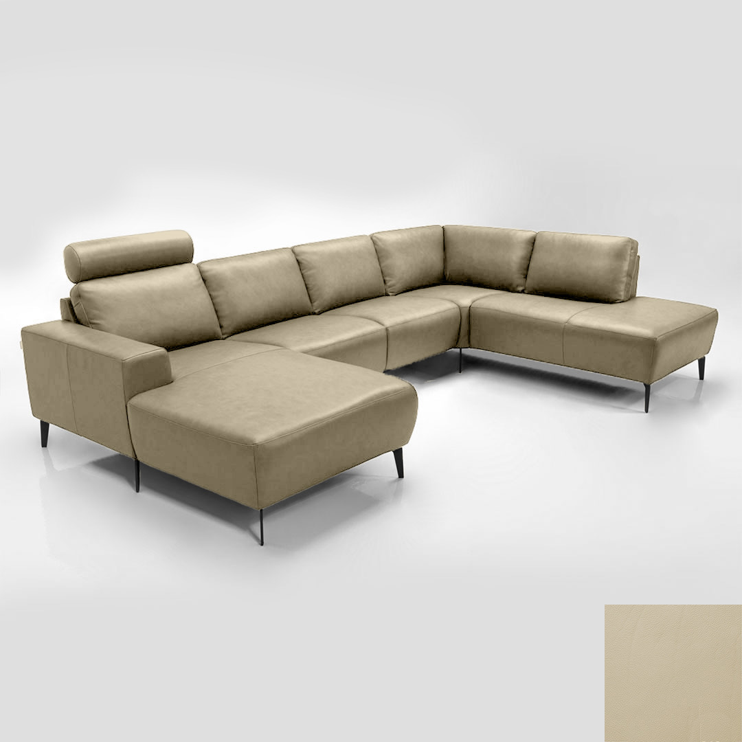 Hjort Knudsen Napoli Sofa Semianilin Læder Semianalin 318 Sand