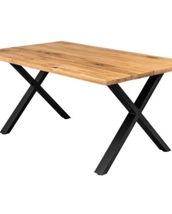 Homeville Firenze Med Krydsben 160x95x74cm Natur Sort 160x95x74cm