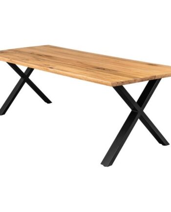 Homeville Firenze Med Krydsben 220x95x74cm Natur Sort 220x95x74cm