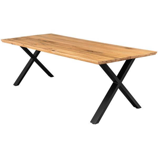 Homeville Firenze Med Krydsben 220x95x74cm Natur Sort 220x95x74cm