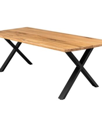 Homeville Firenze Med Krydsben 200x95x74cm Natur Sort 200x95x74cm