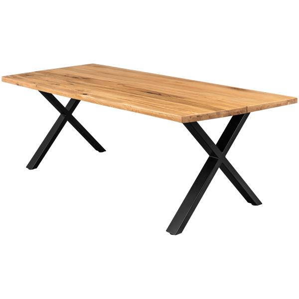 Homeville Firenze Med Krydsben 200x95x74cm Natur Sort 200x95x74cm