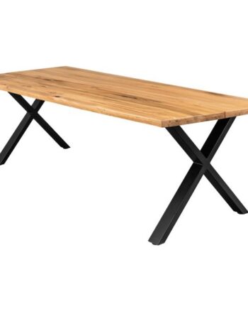 Homeville Firenze Med Krydsben 240x95x74cm Natur Sort 240x95x74cm