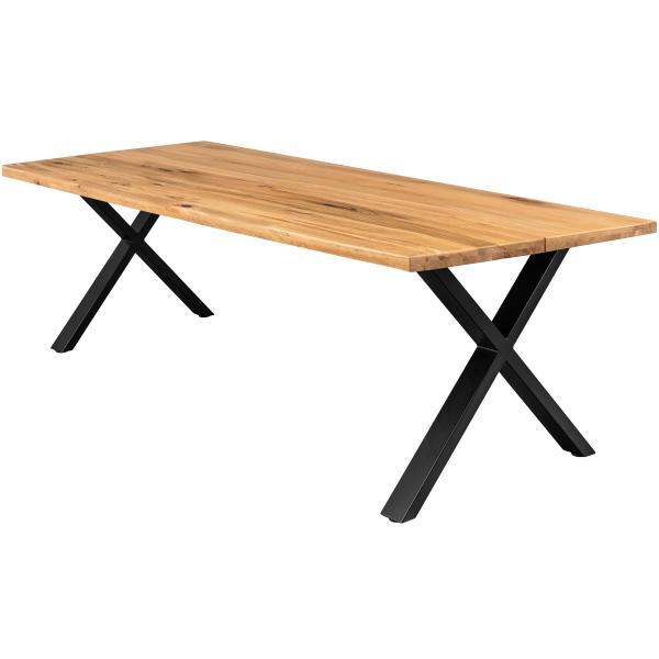 Homeville Firenze Med Krydsben 240x95x74cm Natur Sort 240x95x74cm
