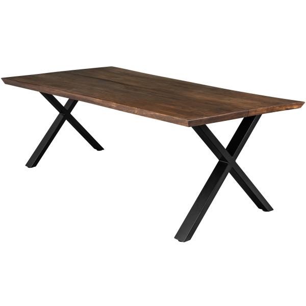Homeville Firenze Med Krydsben 220x95x74cm Smoked Sort 220x95x74cm