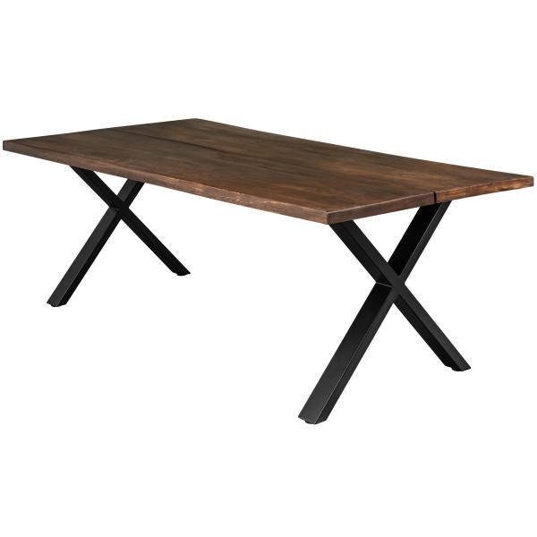 Homeville Firenze Med Krydsben 200x95x74cm Smoked Sort 200x95x74cm