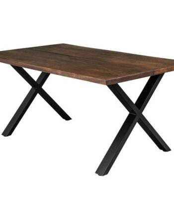 Homeville Firenze Med Krydsben 160x95x74cm Smoked Sort 160x95x74cm