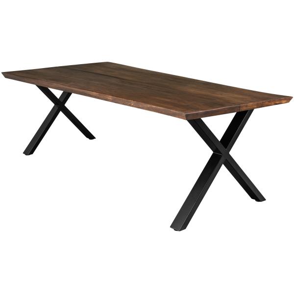 Homeville Firenze Med Krydsben 240x95x74cm Smoked Sort 240x95x74cm