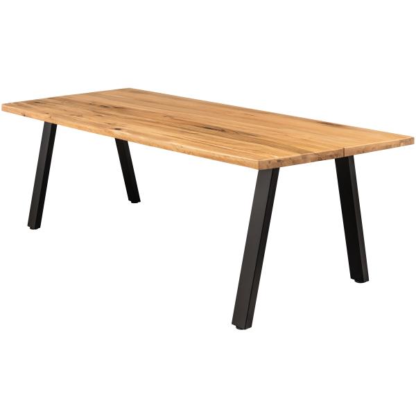 Homeville Firenze Med Skråben 220x95x74cm Natur Sort 220x95x74cm
