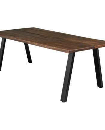 Homeville Firenze Med Skråben 220x95x74cm Smoked Sort 220x95x74cm