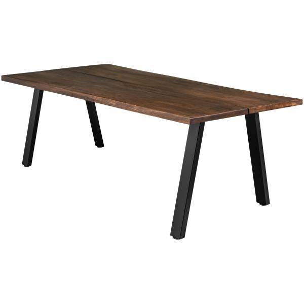 Homeville Firenze Med Skråben 220x95x74cm Smoked Sort 220x95x74cm