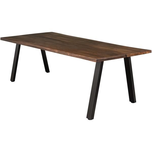 Homeville Firenze Med Skråben 240x95x74cm Smoked Sort 240x95x74cm