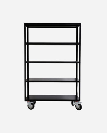 House Doctor Reol Hjul Trolley Mat Sort