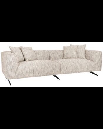 Hoxton Personers Sofa Metal Polyester B256 Sort Meleret Natur