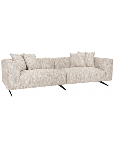 Hoxton Personers Sofa Metal Polyester B256 Sort Meleret Natur