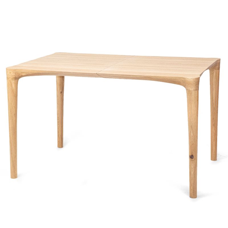 Hoya Spisebord Massiv Egetræ Med Udtræk Størrelser 90x140 190